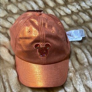 Disney Orange Cap with Shimmering Finish